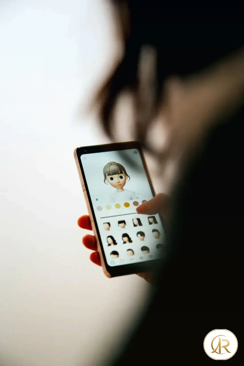 A smartphone displaying an app for checking localized text and interface layout