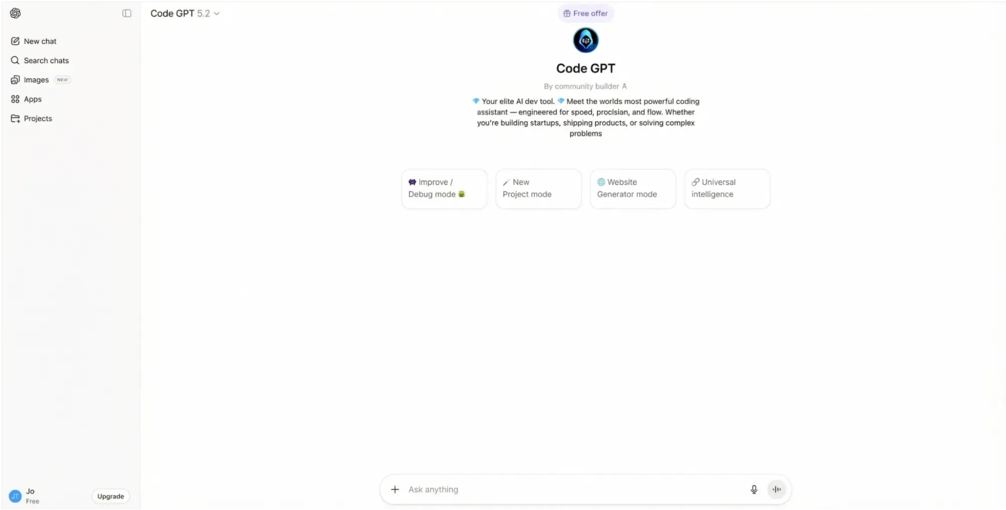 Agent ذكاء اصطناعي مناسب للميزانية من CodeGPT